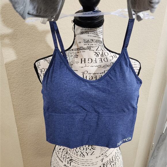 Nautica 3pk active athletic workout lounge bras‎ bralettes plus size large new - Picture 5 of 8